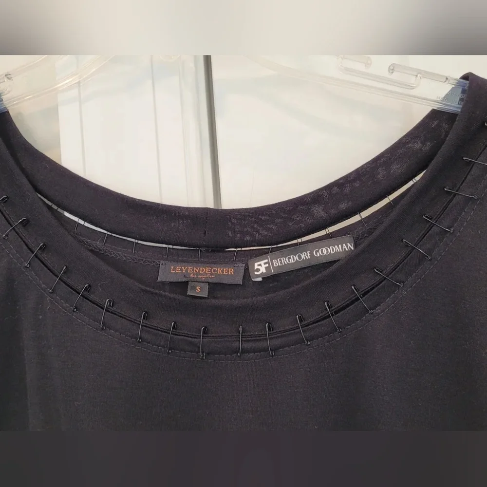 Bergdorf Goodman Loungewear Set Black W/ Safety Pin Detail Size S Grunge…